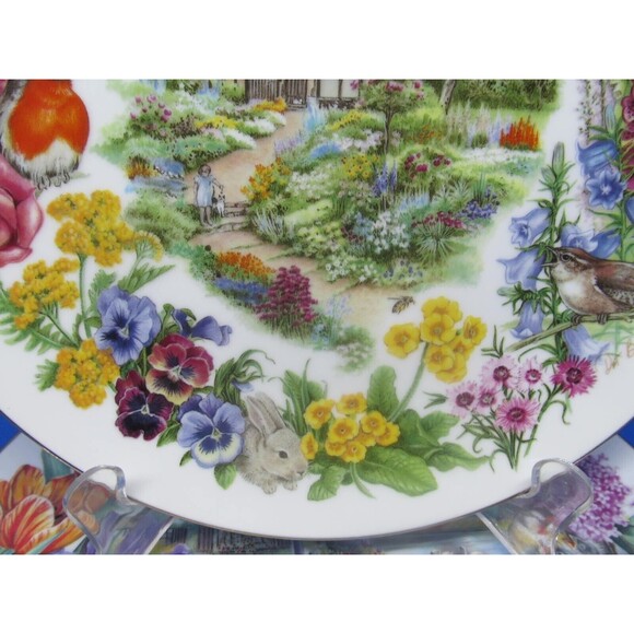 Reco English Country Garden And Dutch Country Garden 9 1/4" Plates Dot Barlowe - Picture 4 of 16